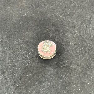 Pandora Pink and Silver Floral Charm